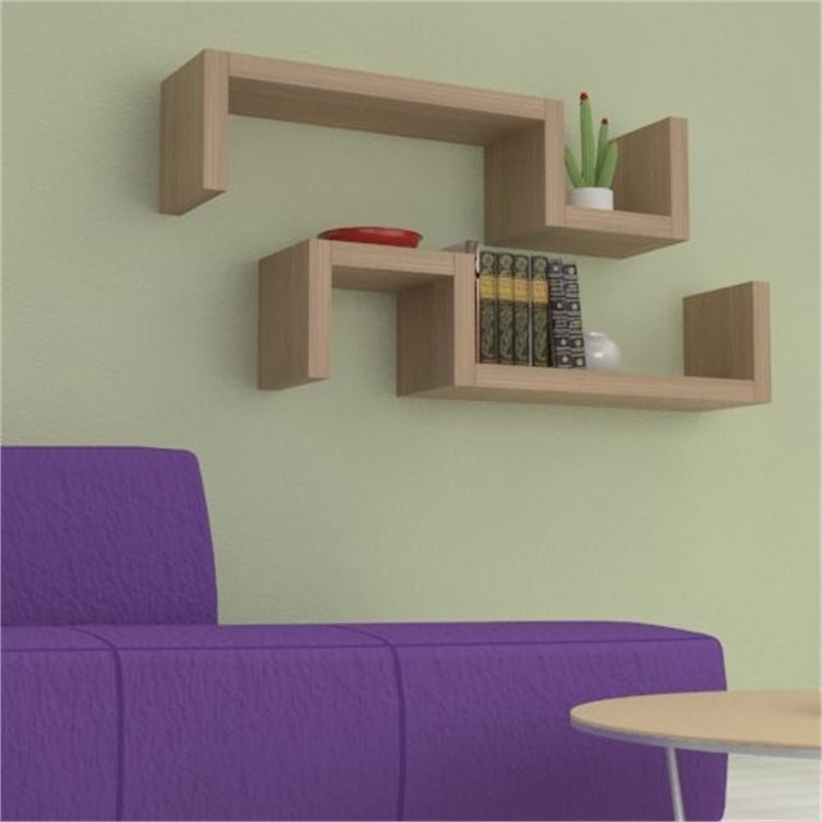 Mensole in legno design ad S in Mensole