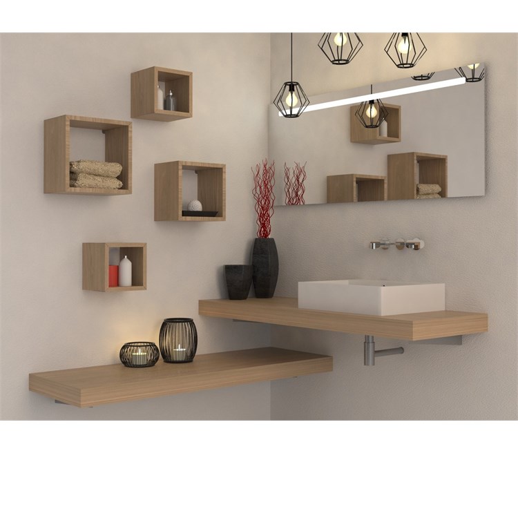 Wall Cubes Thickness 2 cm in Shelf brackets and Supports