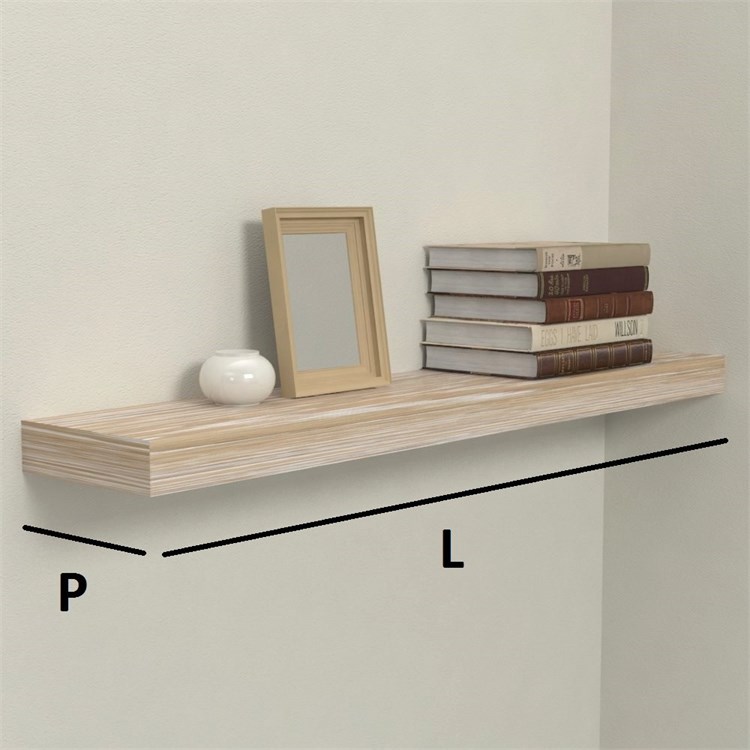 Solid wood customized shelves in Mensole