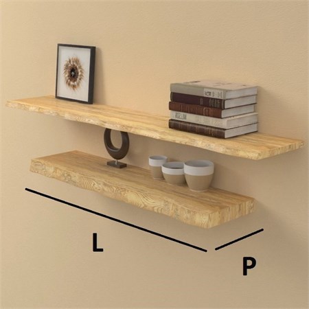 solid wood customized shelves irregular edge