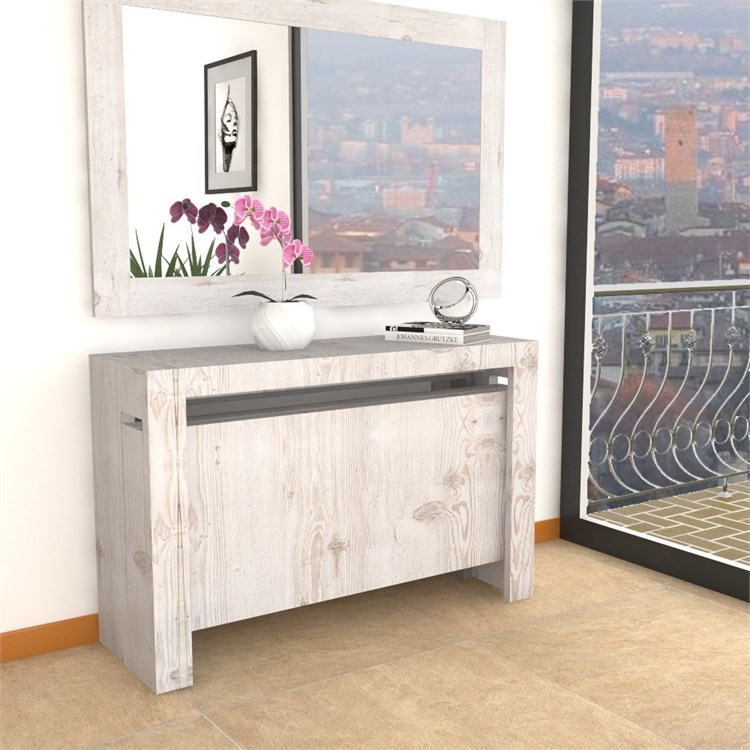 Extensible console Mercurio XXL with extensions-rack in Consolle