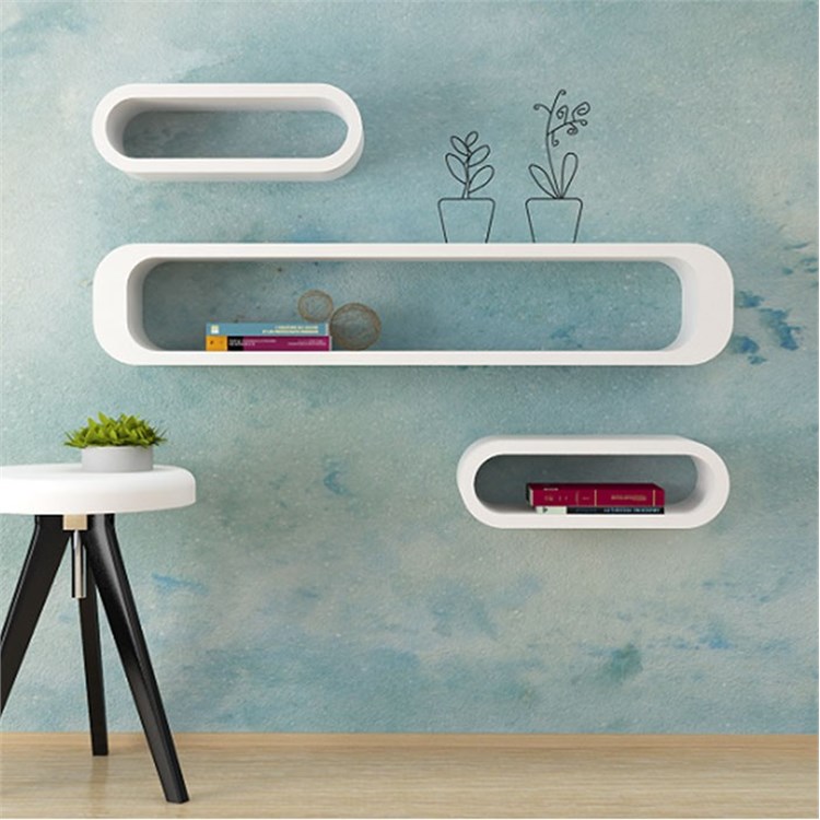 Oval Wall Cubes in Shelf brackets and Supports