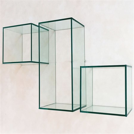 etagere cube en verre