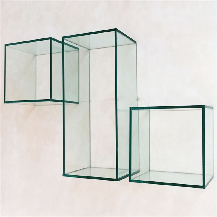Wall glass cubes in Shelf brackets and Supports
