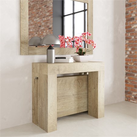 consolle allungabile kilika con porta prolunghe