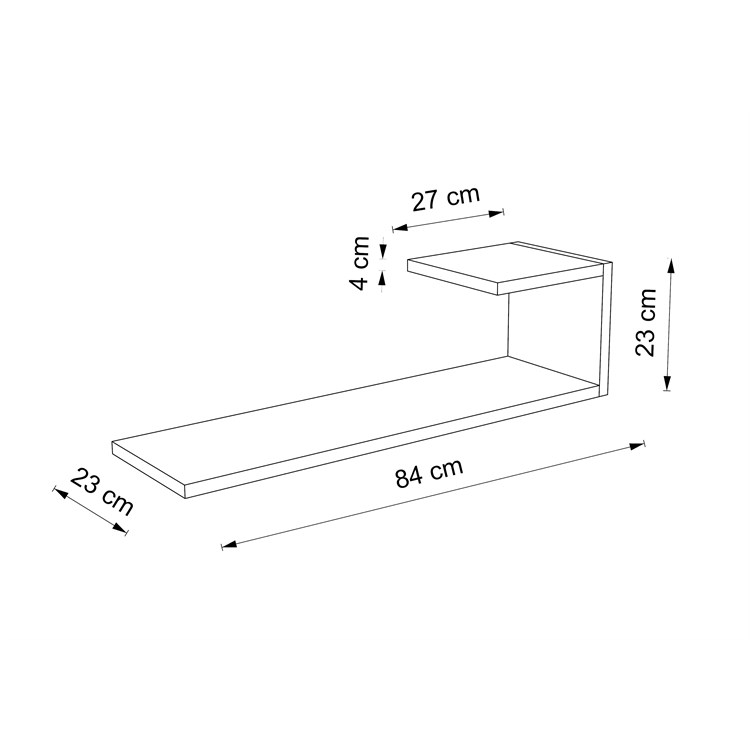 Mensole in legno design ad L in Mensole