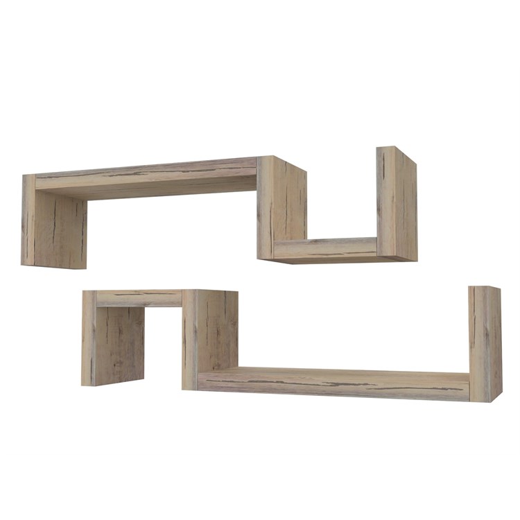 Mensole in legno design ad S in Mensole