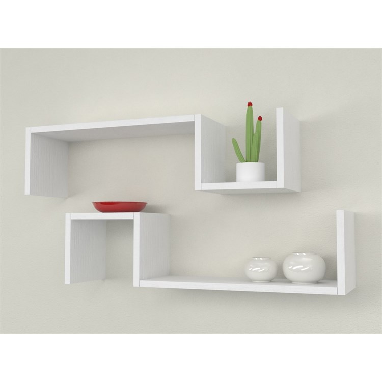 Mensole in legno design ad S in Mensole