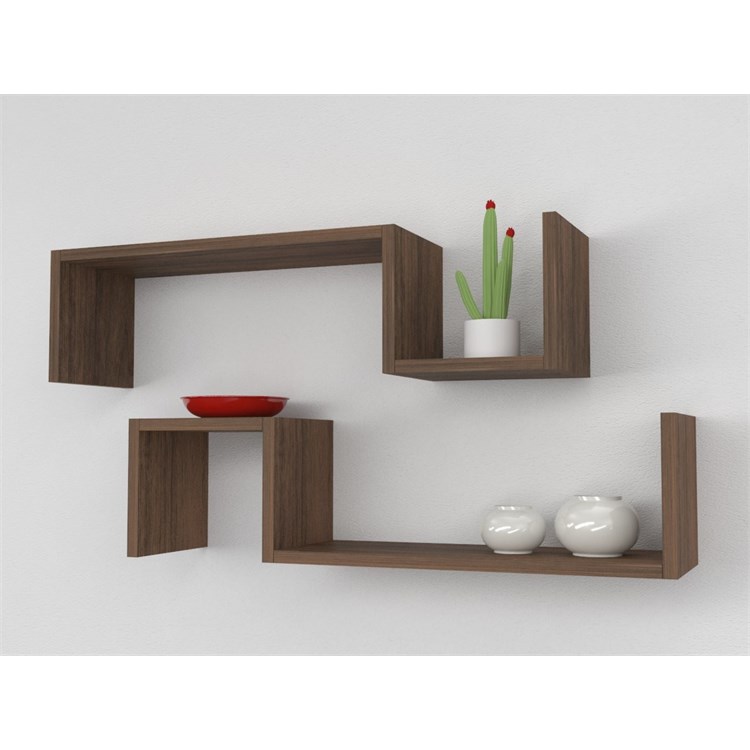 Mensole in legno design ad S in Mensole