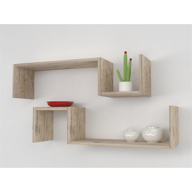 Mensole in legno design ad S in Mensole