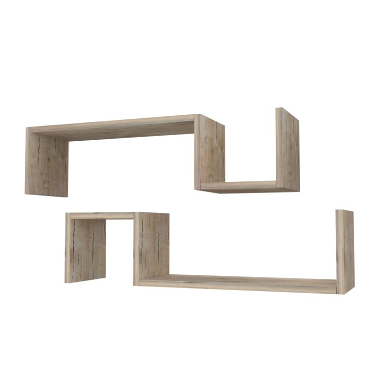 Mensole in legno design ad S in Mensole