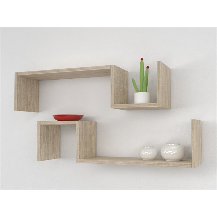 Mensole in legno design ad S in Mensole