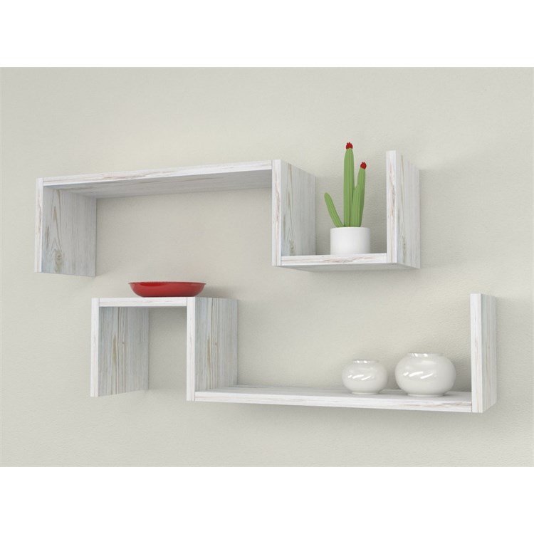 Mensole in legno design ad S in Mensole