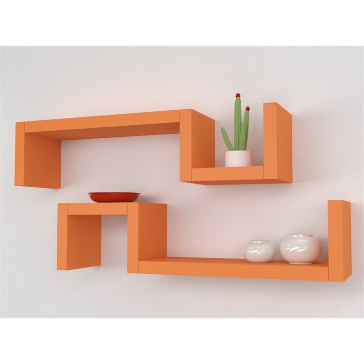 Mensole in legno design ad S