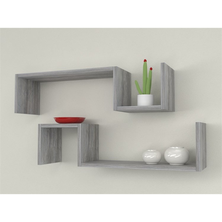 Mensole in legno design ad S in Mensole