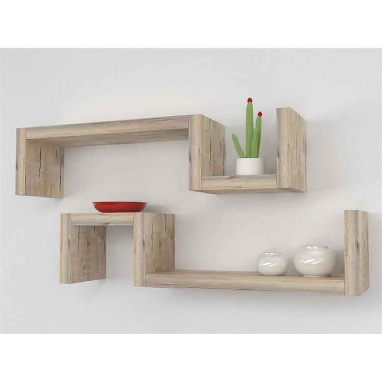 Mensole in legno design ad S in Mensole