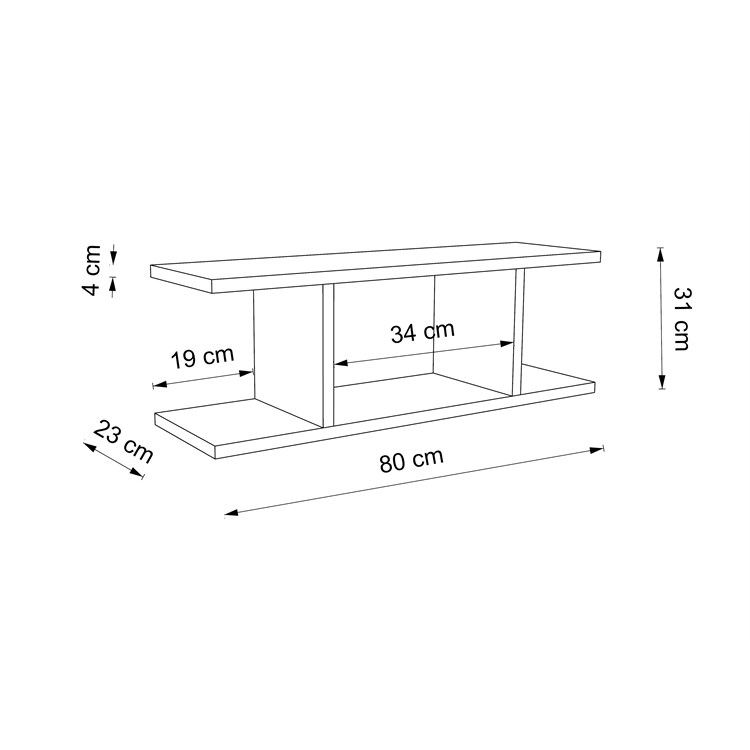 Armony Wooden Shelves in Mensole