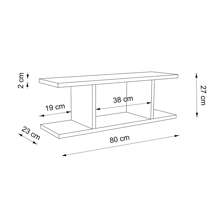 Armony Wooden Shelves in Mensole