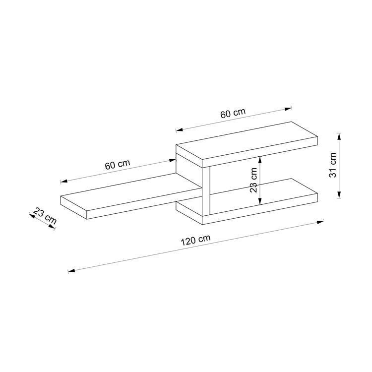 Ingrid Wooden Shelves in Mensole