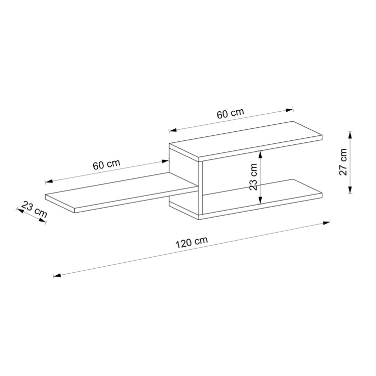 Ingrid Wooden Shelves in Mensole