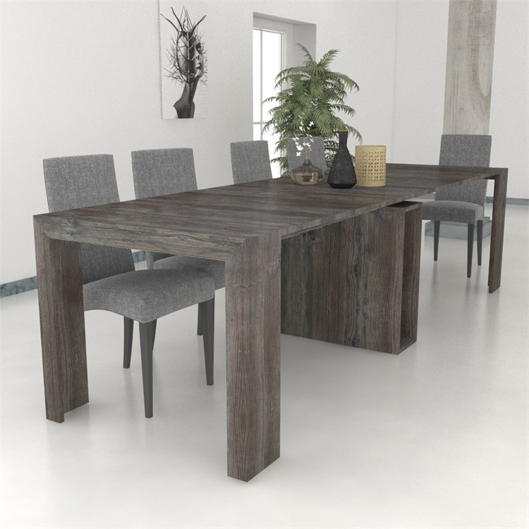 Consolle allungabile Marte con porta prolunghe in Consolle