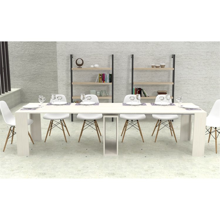 Consolle allungabile Marte con porta prolunghe in Consolle