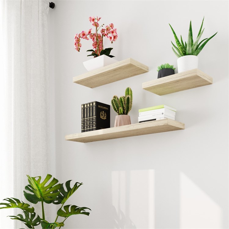 Wooden shelves in Mensole
