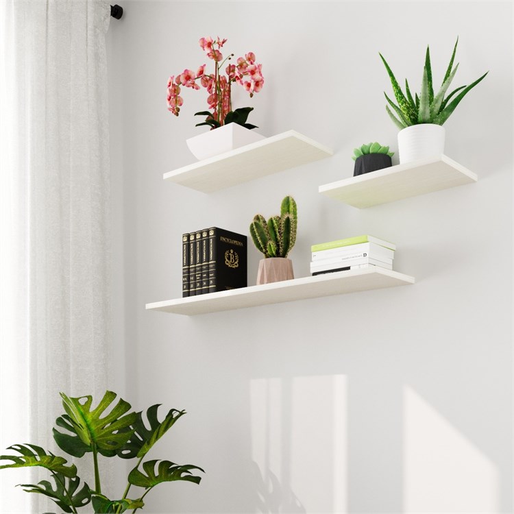 Wooden shelves in Mensole