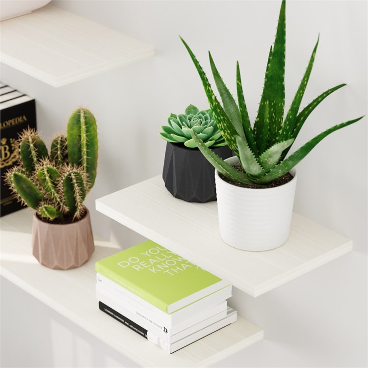 Wooden shelves in Mensole