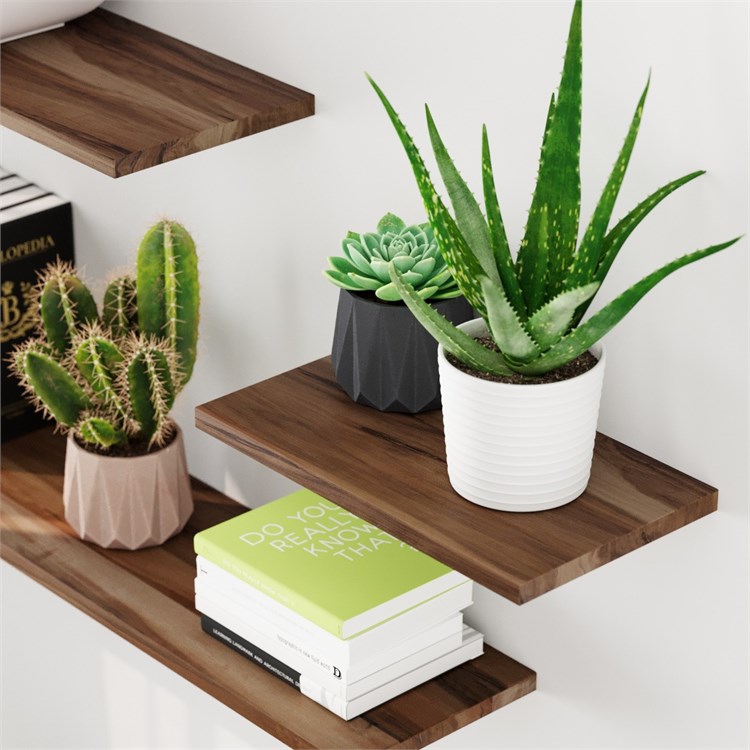 Wooden shelves in Mensole