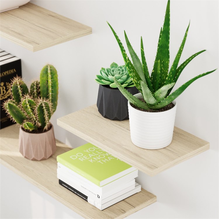 Wooden shelves in Mensole