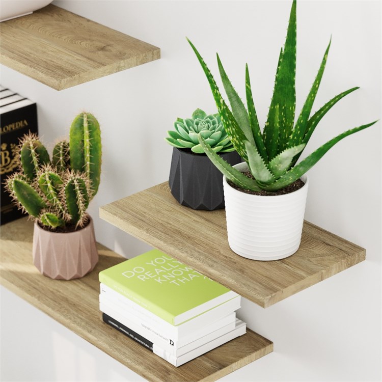 Wooden shelves in Mensole