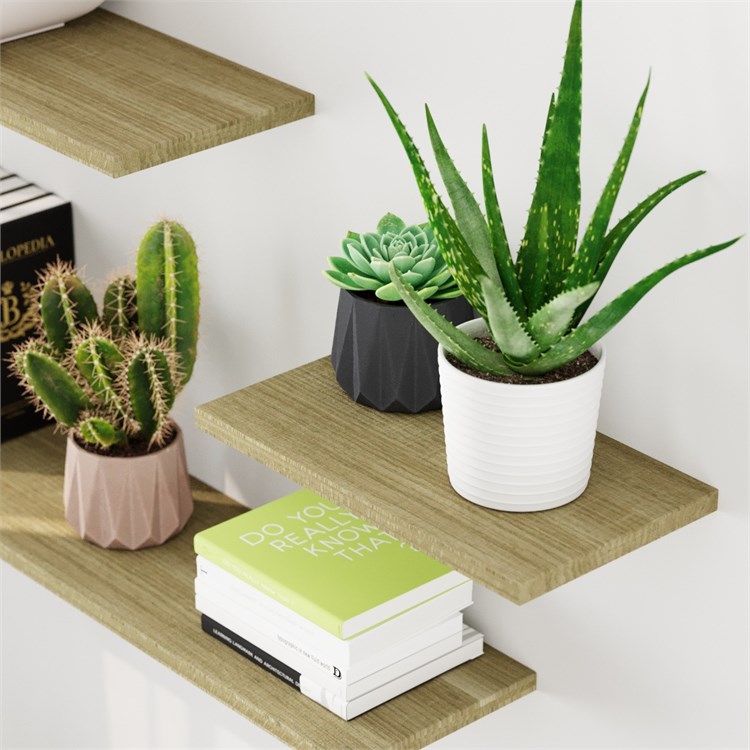 Wooden shelves in Mensole