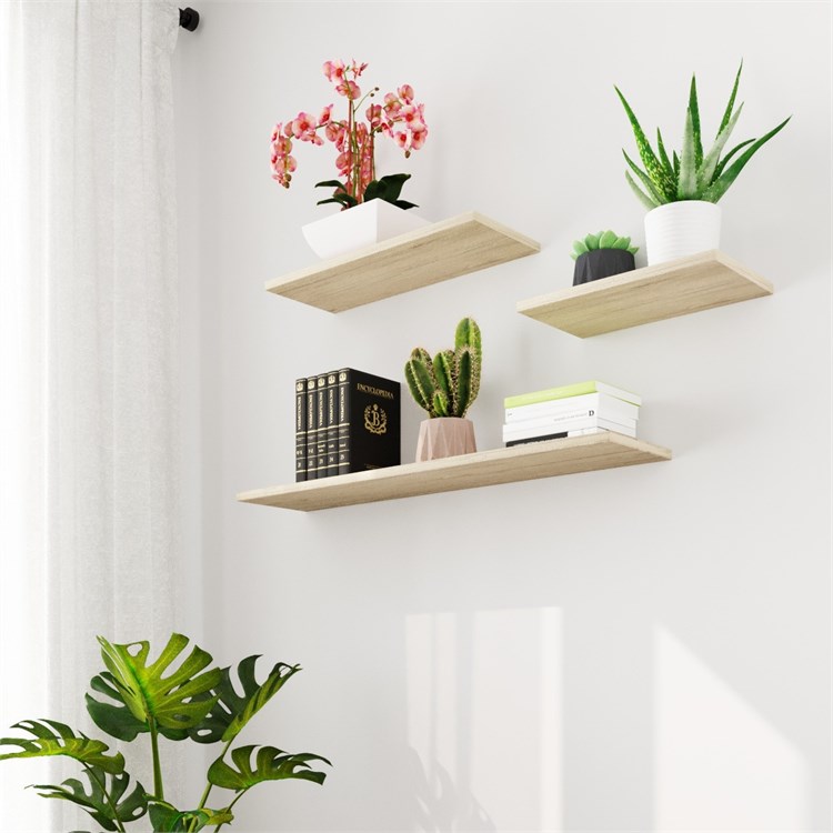 Wooden shelves in Mensole