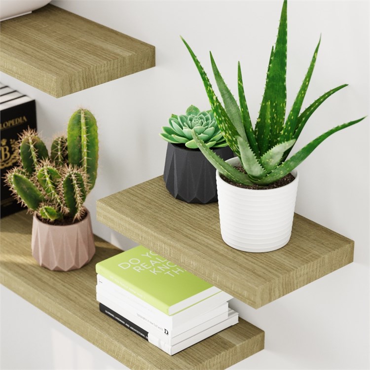 Wooden shelves in Mensole