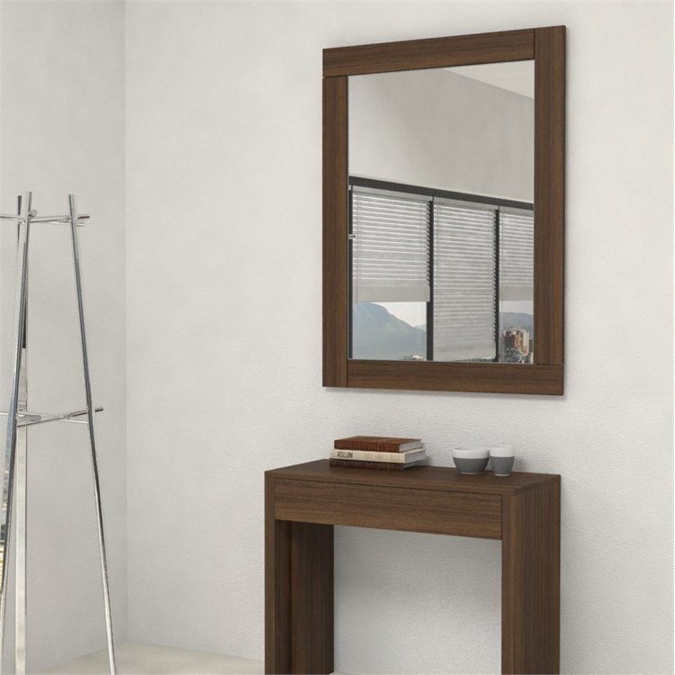 Mirrors with wooden frame in Shelf brackets and Supports