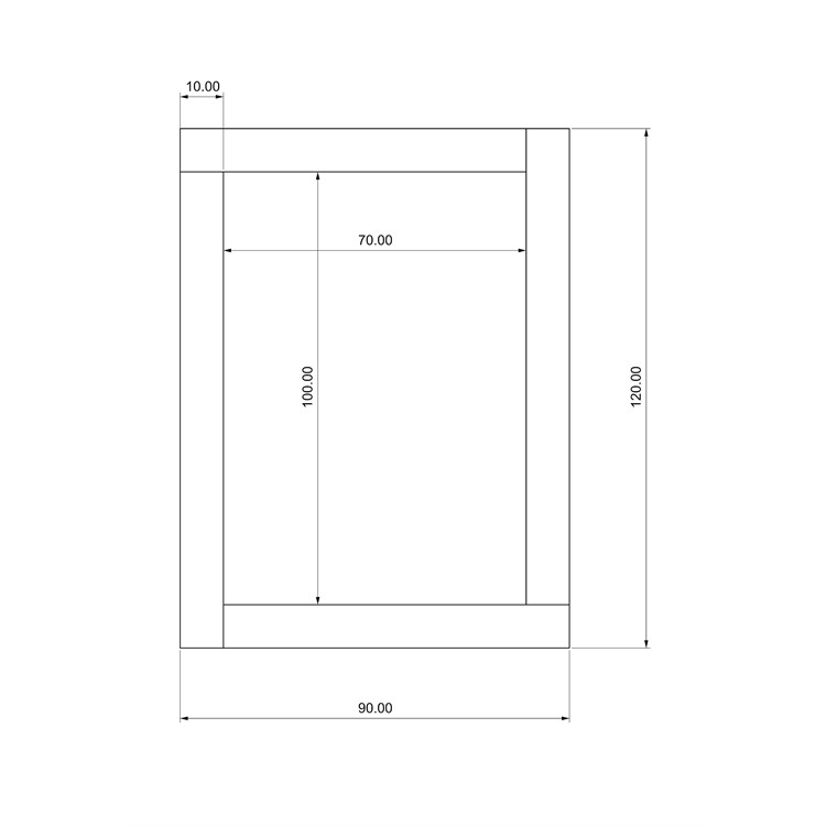 Specchio con cornice in legno in Complementi d'arredo
