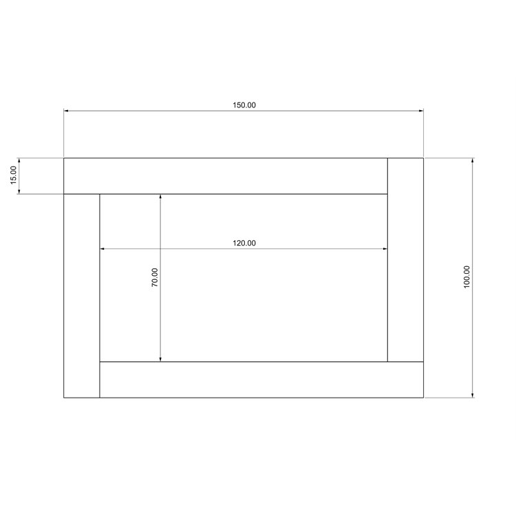 Specchio con cornice in legno in Complementi d'arredo