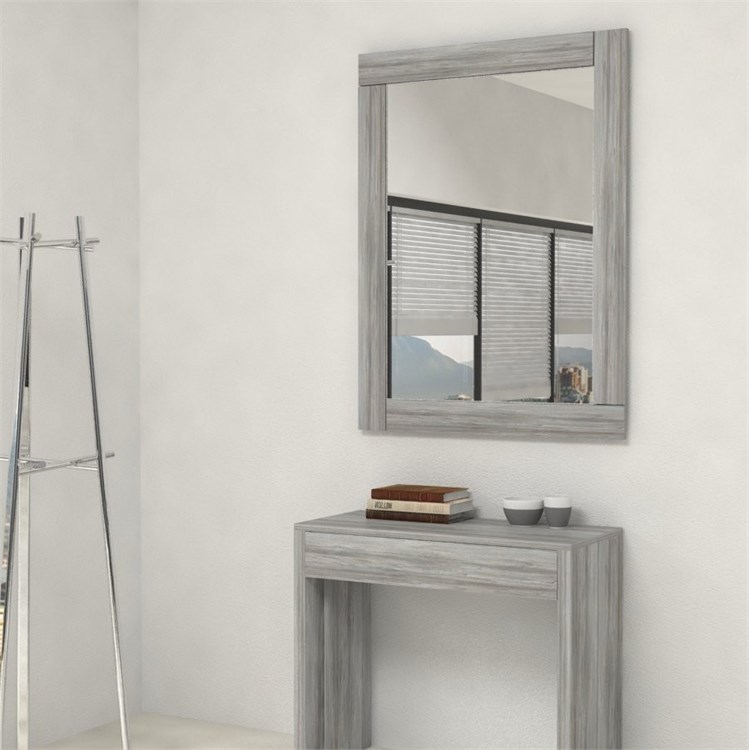 Mirrors with wooden frame in Shelf brackets and Supports