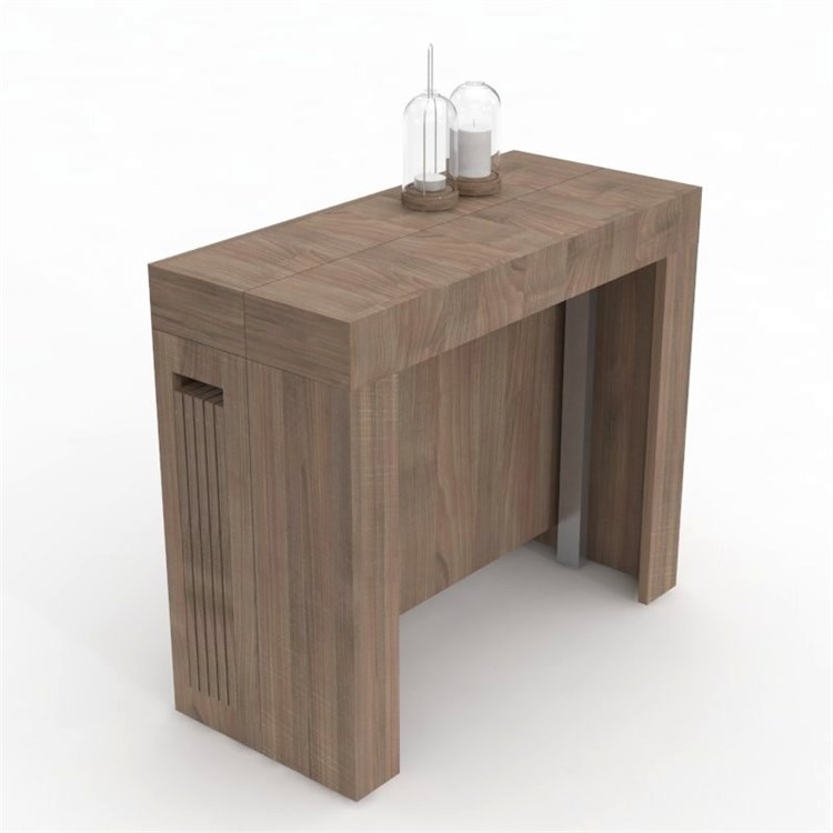 Consolle allungabile Mercurio con porta prolunghe in Consolle