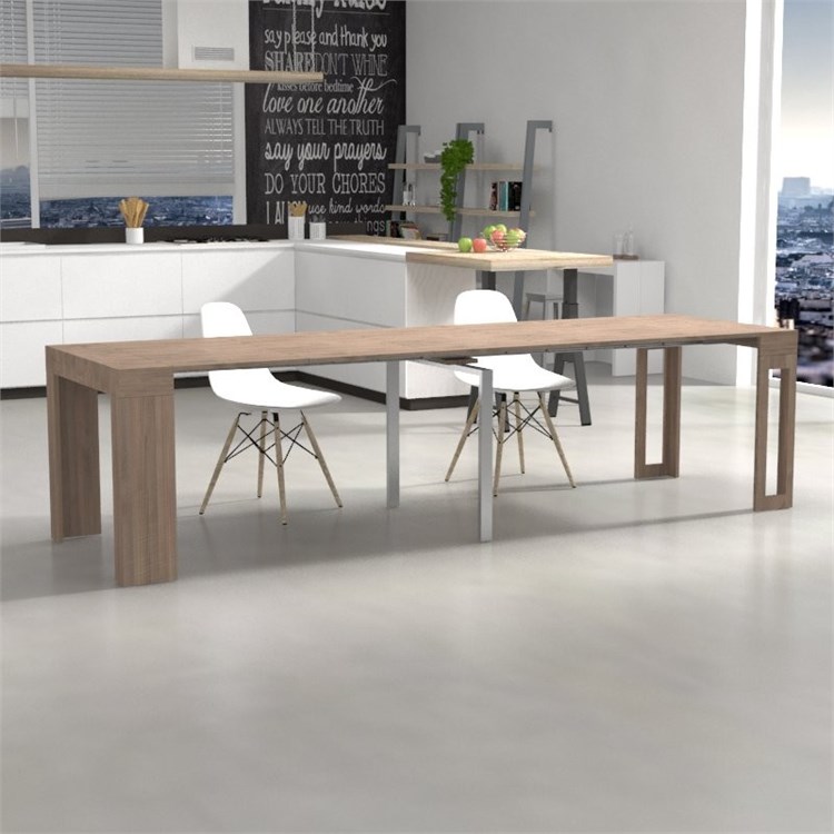 Consolle allungabile Mercurio con porta prolunghe in Consolle