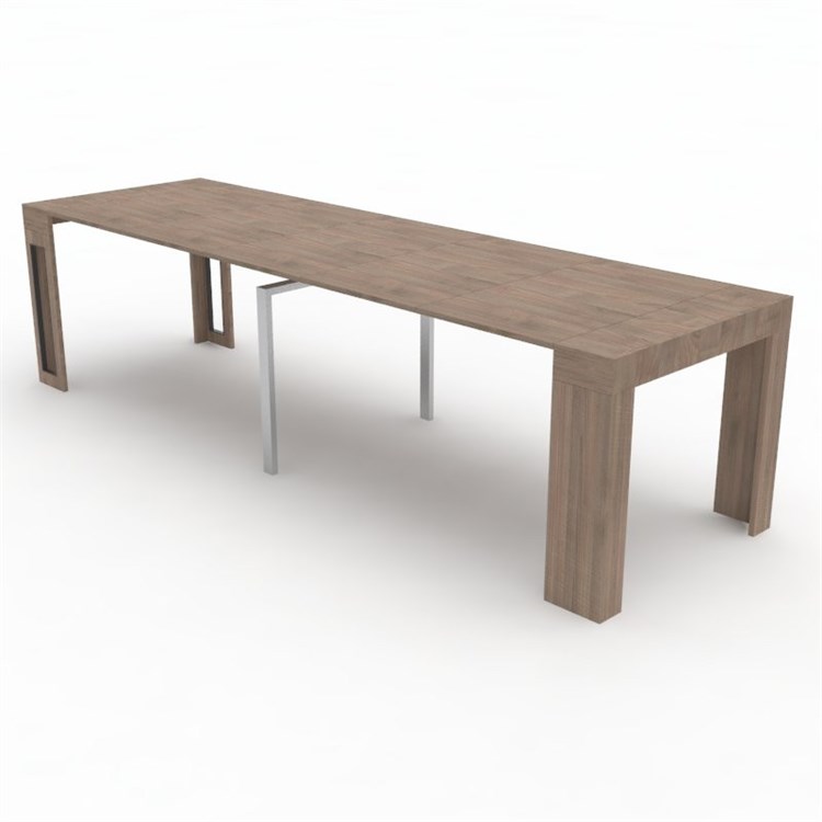 Consolle allungabile Mercurio con porta prolunghe in Consolle