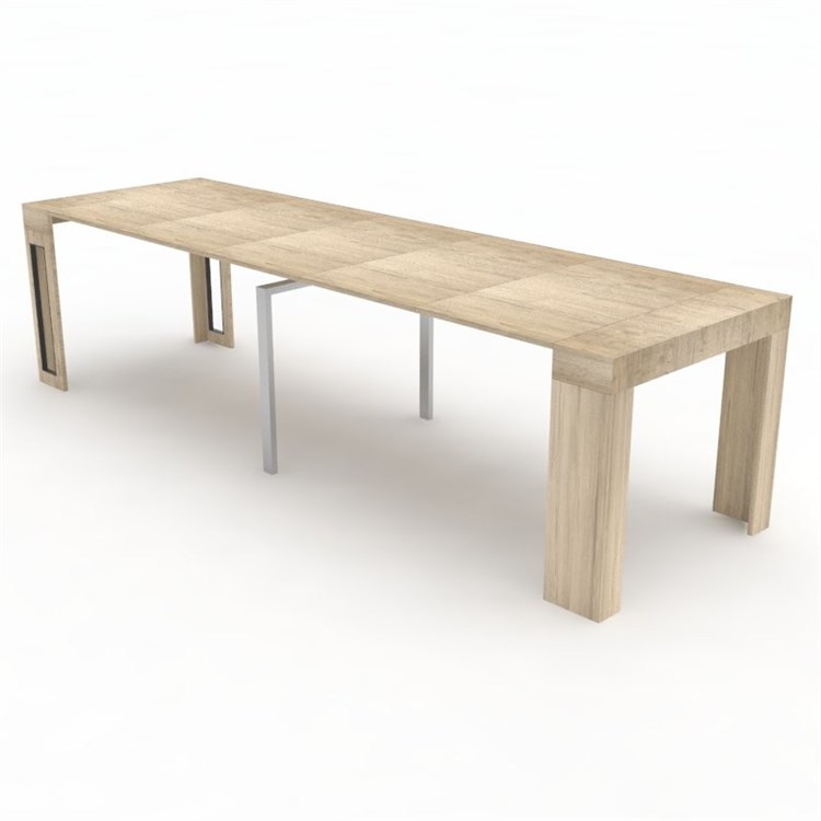 Consolle allungabile Mercurio con porta prolunghe in Consolle