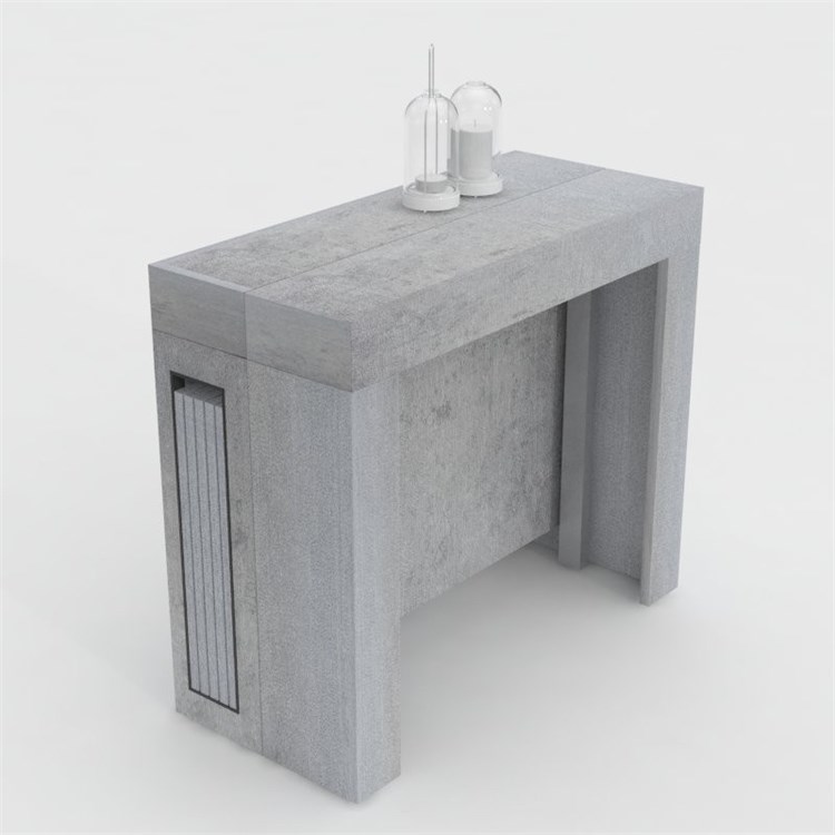 Consolle allungabile Mercurio con porta prolunghe in Consolle