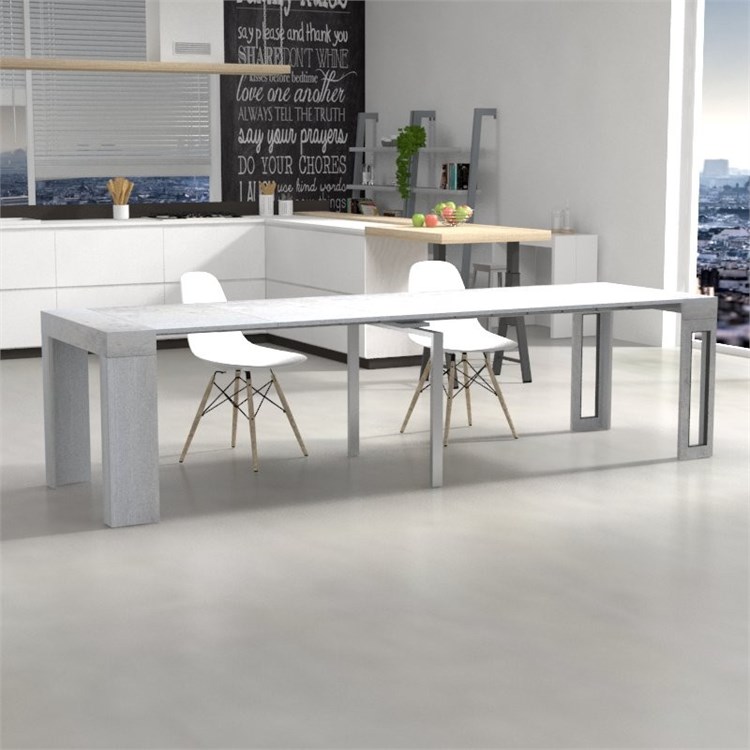 Consolle allungabile Mercurio con porta prolunghe in Consolle