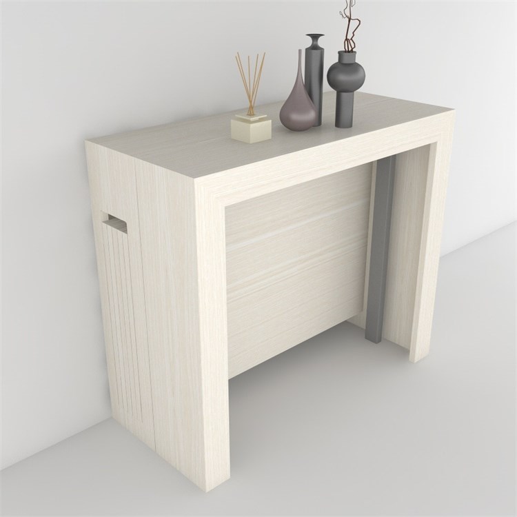 Consolle allungabile Mercurio con porta prolunghe in Consolle