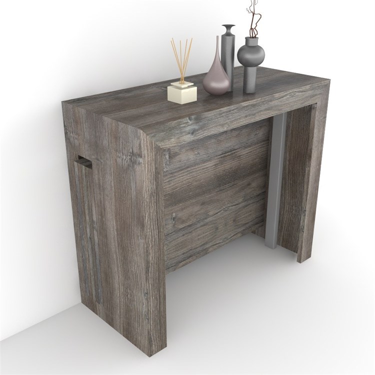 Consolle allungabile Mercurio con porta prolunghe in Consolle