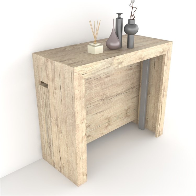 Consolle allungabile Mercurio con porta prolunghe in Consolle