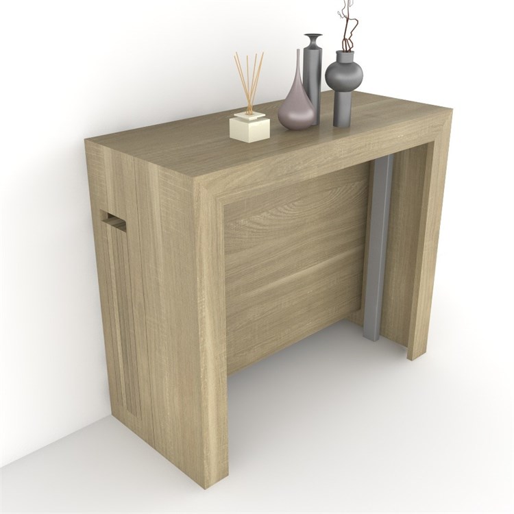 Consolle allungabile Mercurio con porta prolunghe in Consolle