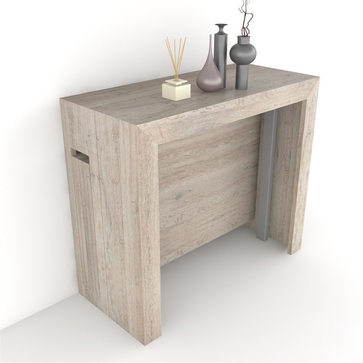 Consolle allungabile Mercurio con porta prolunghe in Consolle